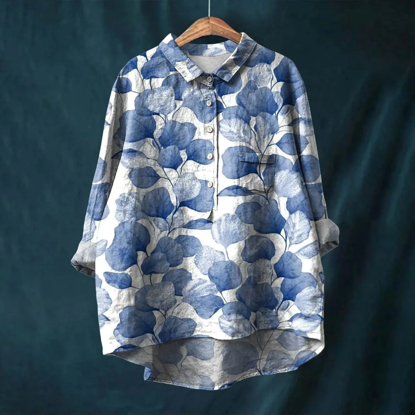 Meja | Elegant Long Sleeve Floral Shirt