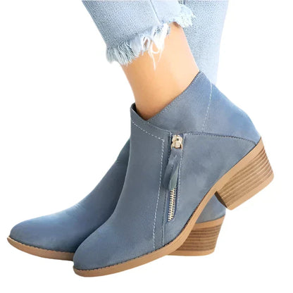 Jessica | Stylish Zip Ankle Boots