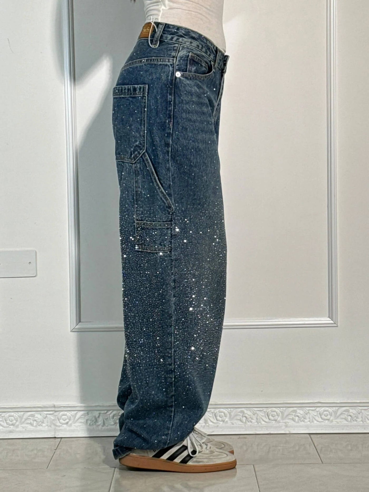 Zahara - Balloon Carpenter Shine Denim Jeans
