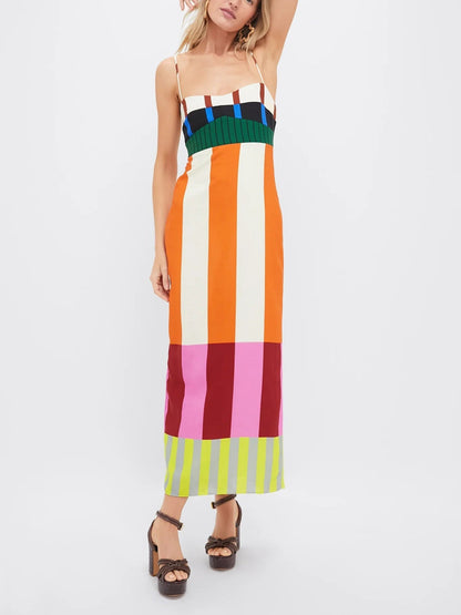 Paloma – Colorful Striped Maxi Dress