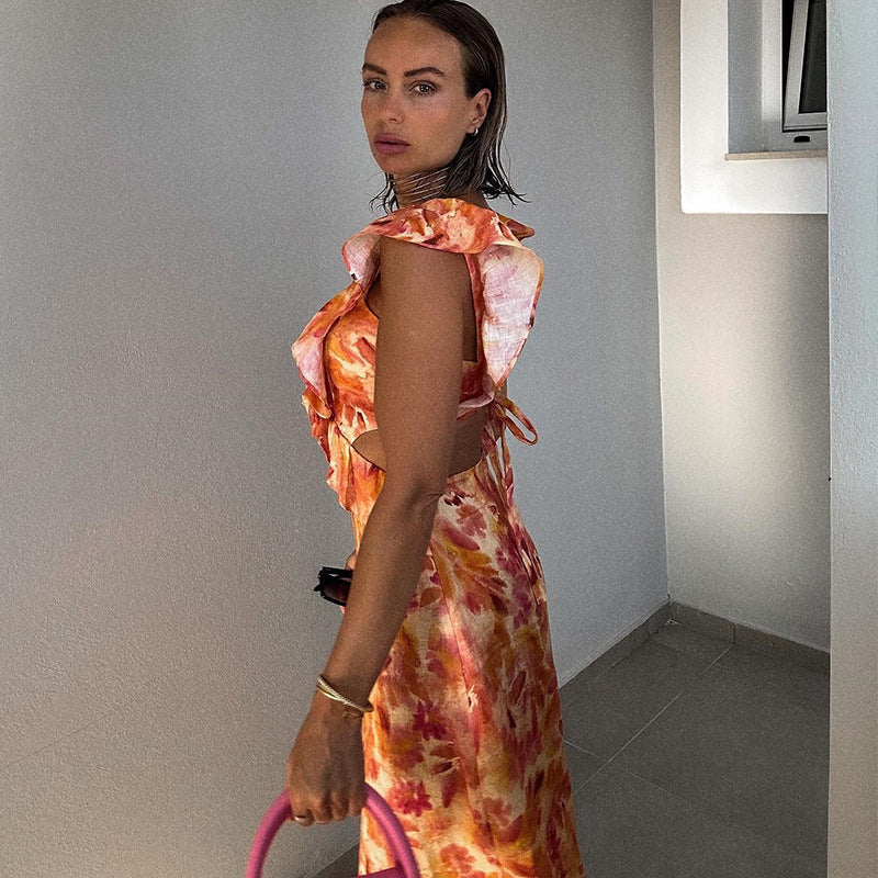 Nova | Ruffles Maxi Dress