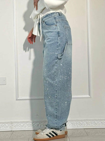 Zahara - Balloon Carpenter Shine Denim Jeans