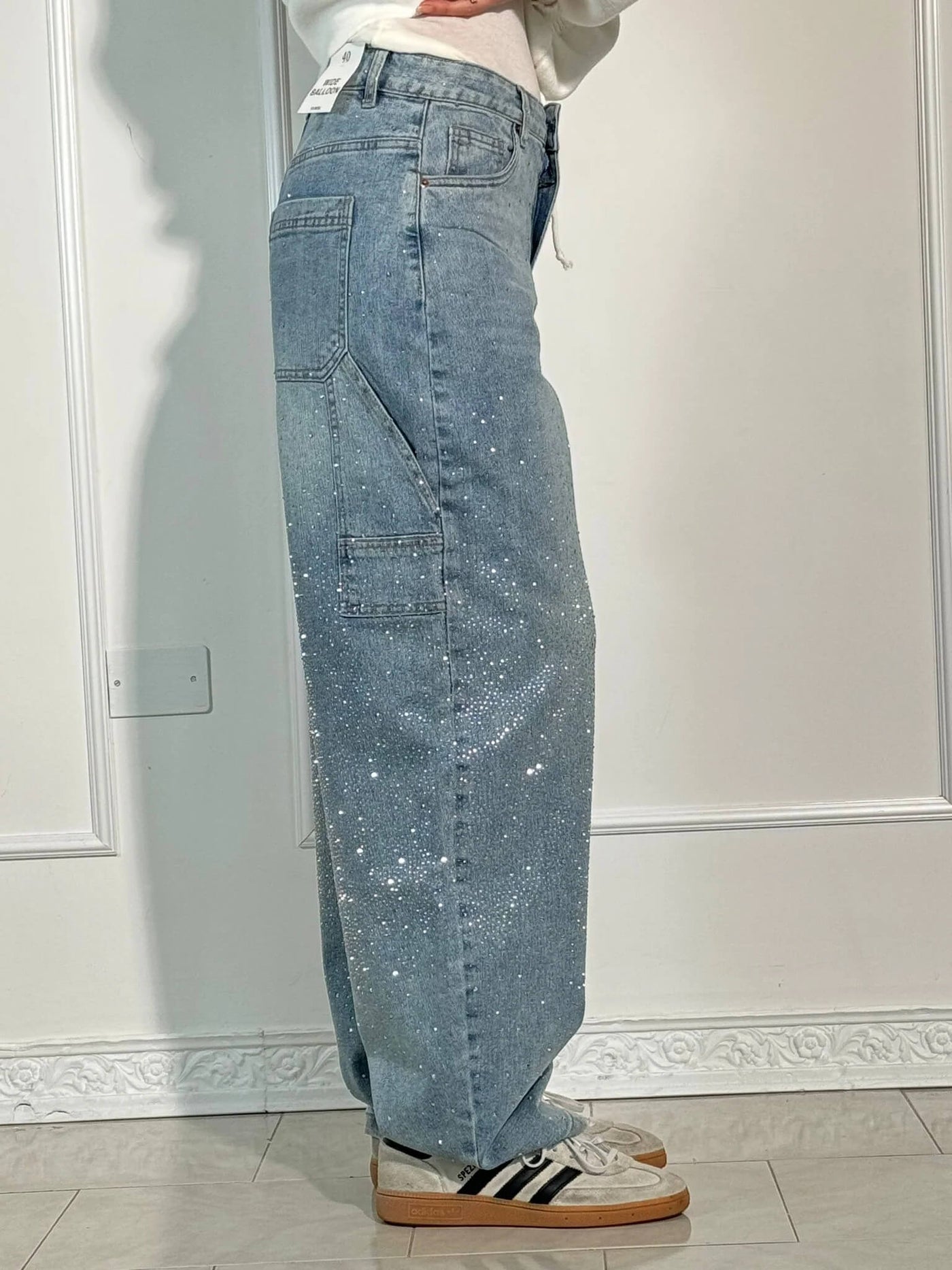 Zahara - Balloon Carpenter Shine Denim Jeans