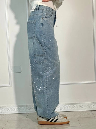 Zahara - Balloon Carpenter Shine Denim Jeans