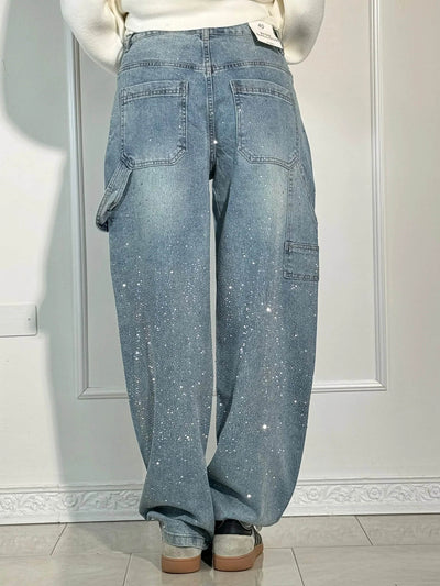 Zahara - Balloon Carpenter Shine Denim Jeans