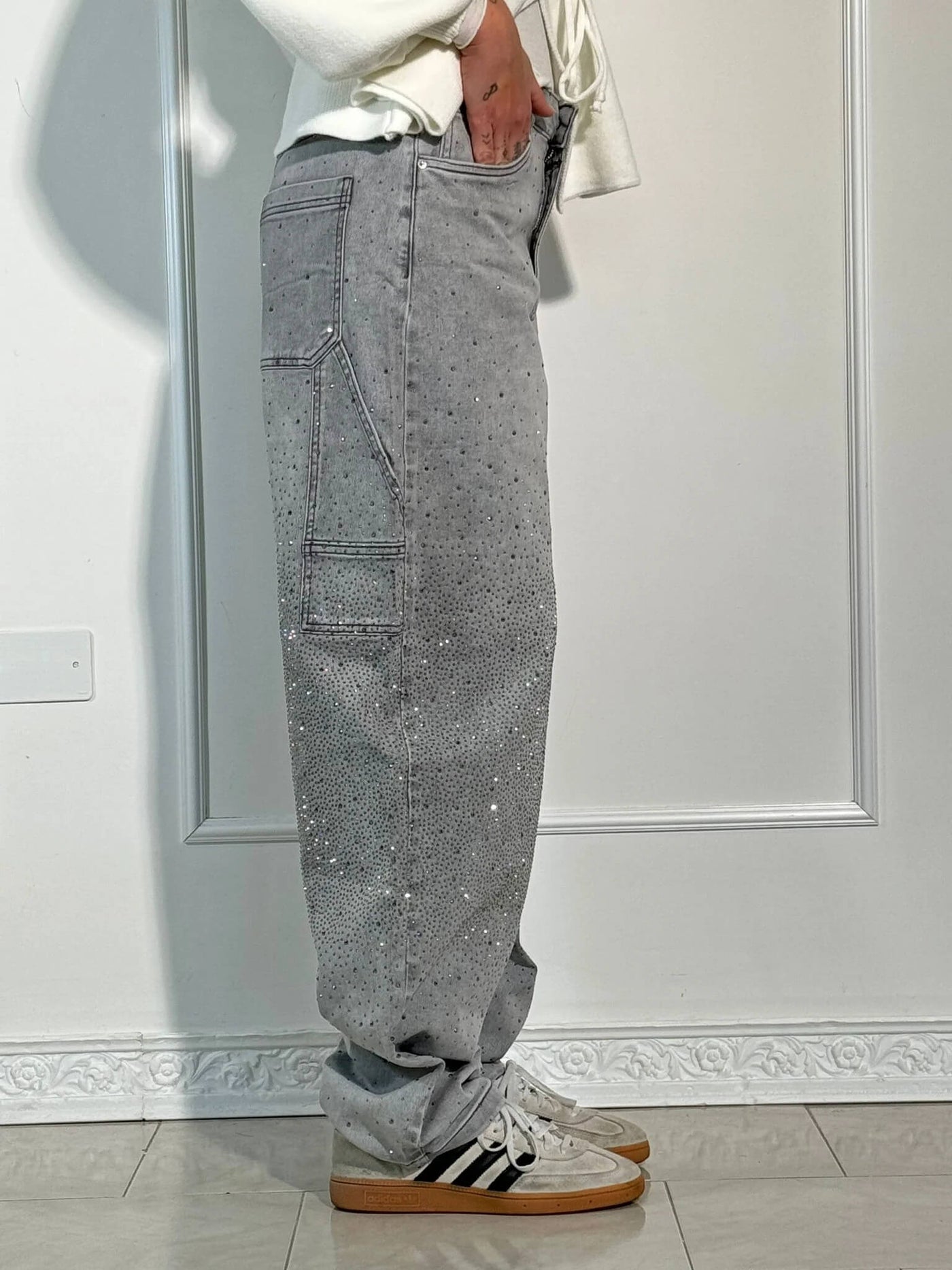 Zahara - Balloon Carpenter Shine Denim Jeans