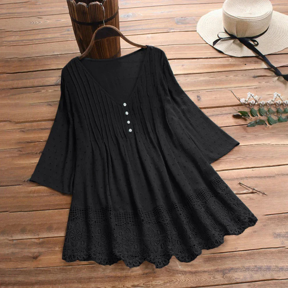 Caroline | Elegant Whisper Boho Blouse