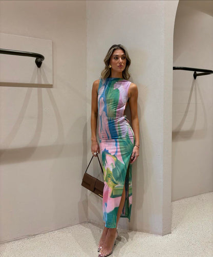 Nola | Pastel Maxi Dress