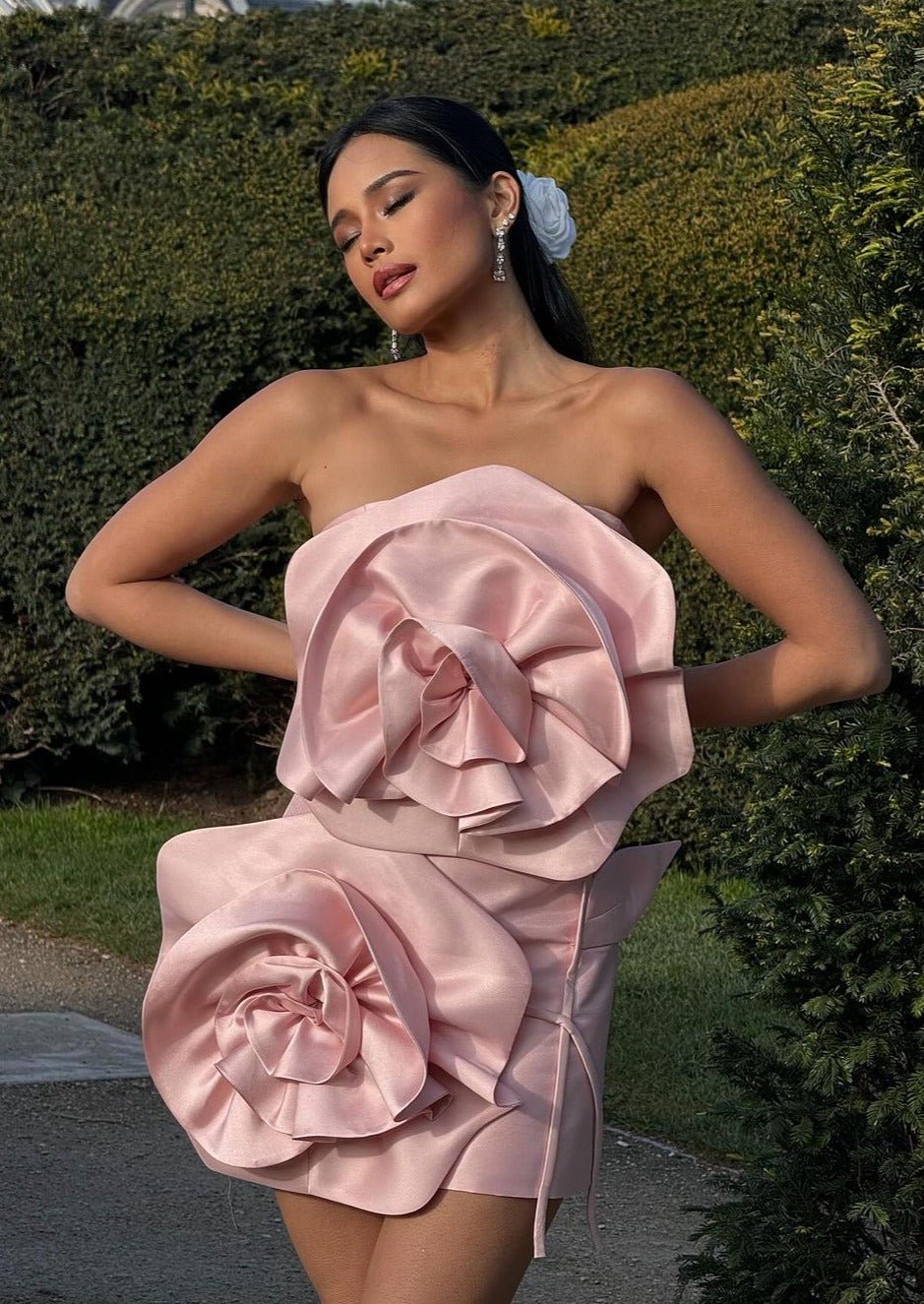 Alana | Flower Mini Dress