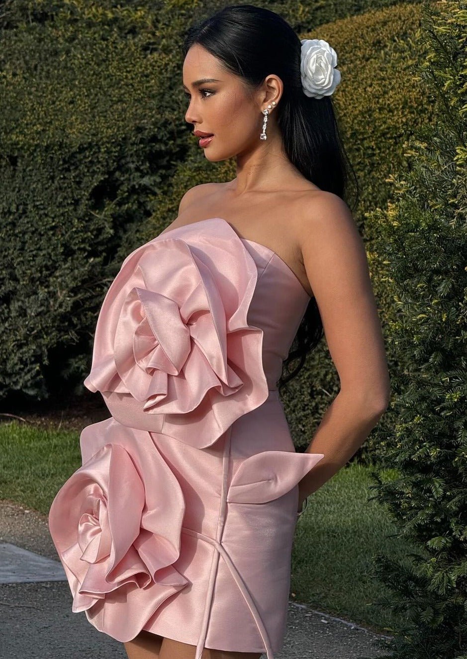 Alana | Flower Mini Dress