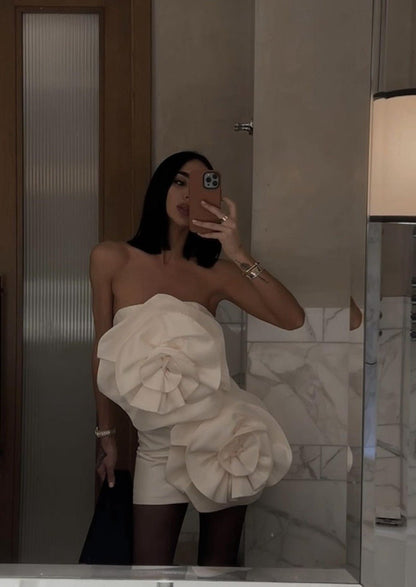 Alana | Flower Mini Dress