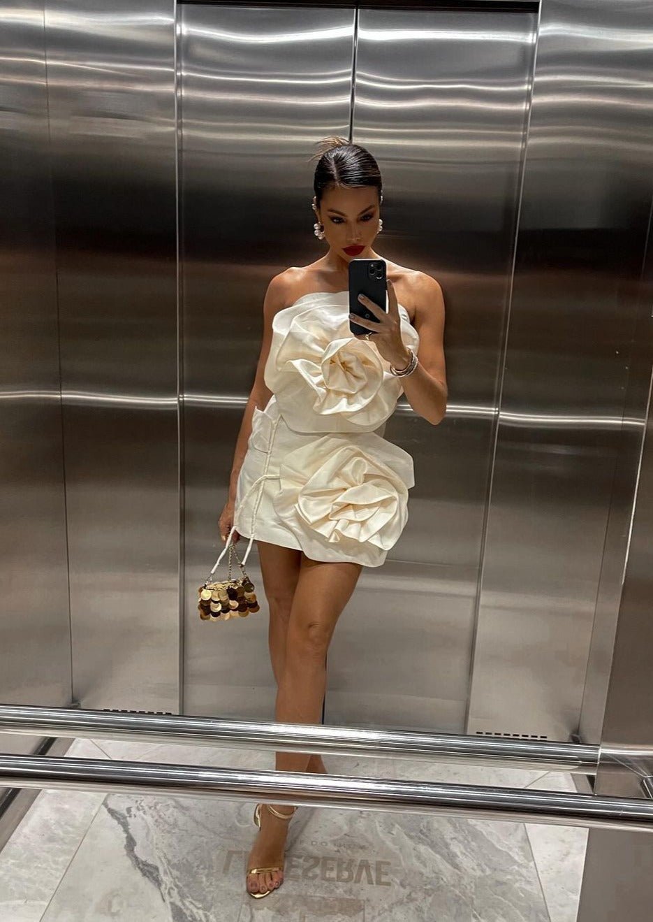 Alana | Flower Mini Dress