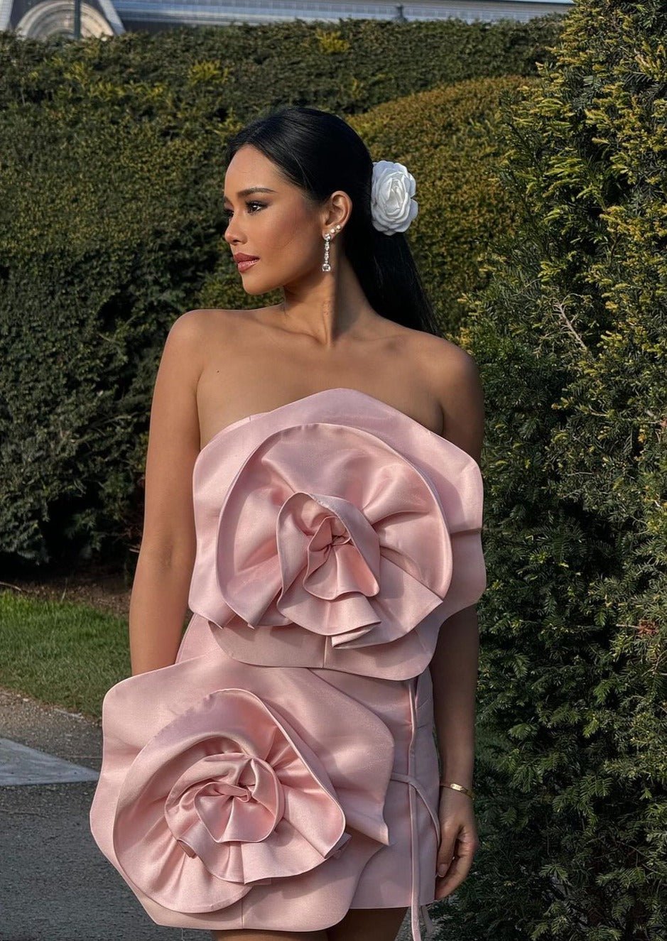 Alana | Flower Mini Dress