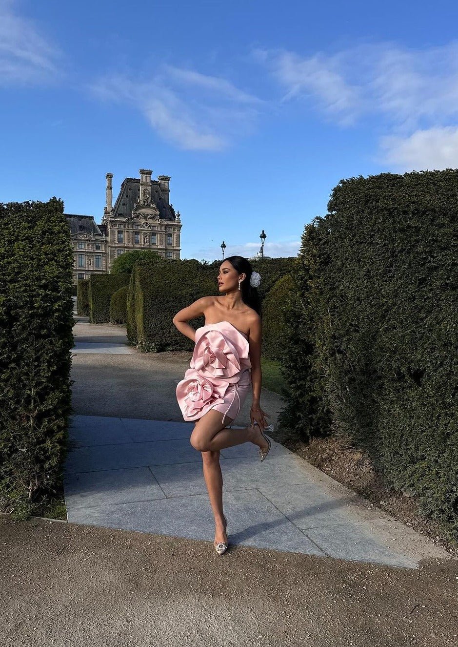 Alana | Flower Mini Dress