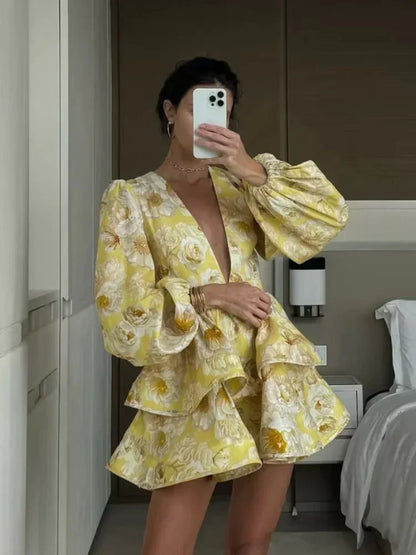 Amaya | Floral Ruffle Dress