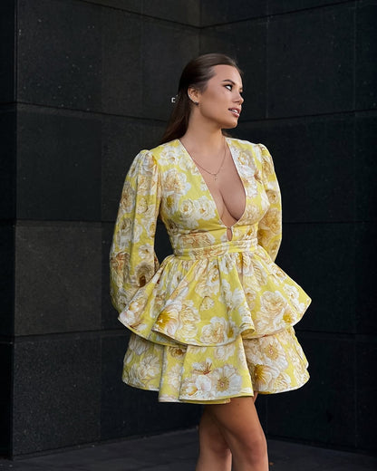 Amaya | Floral Ruffle Dress