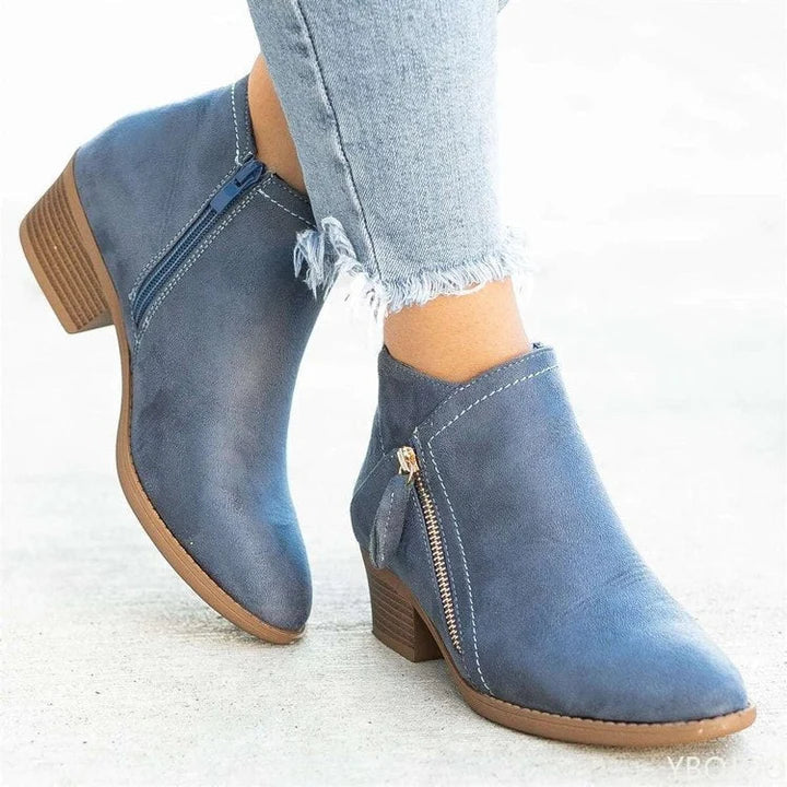 Jessica | Stylish Zip Ankle Boots