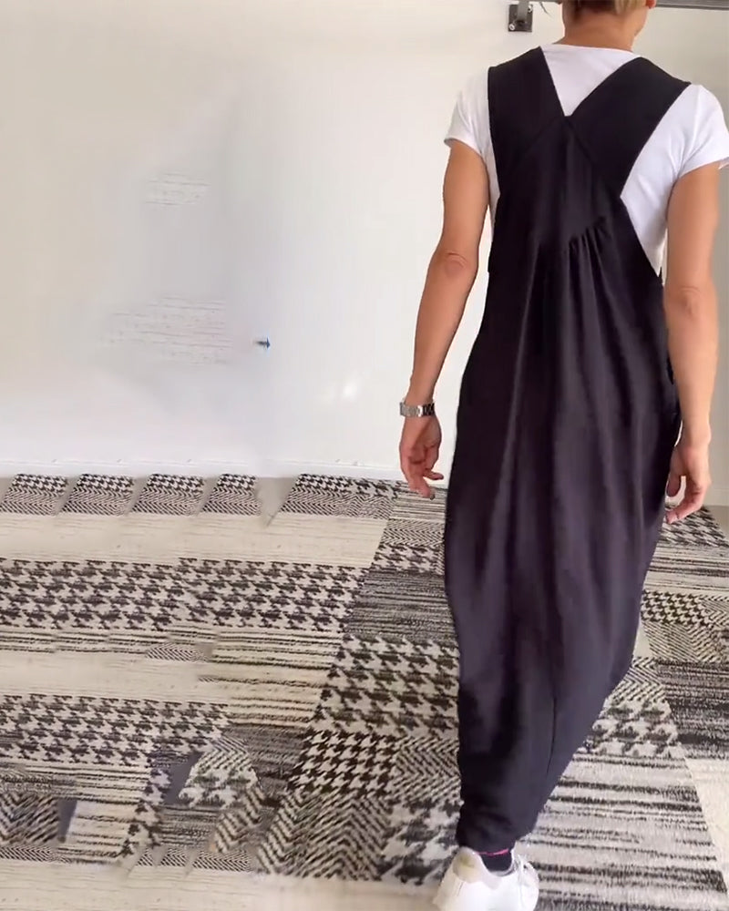 Alice | Casual dress with solid color straps