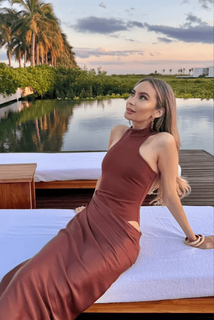 Faye | Asymmetrical Maxi Dress