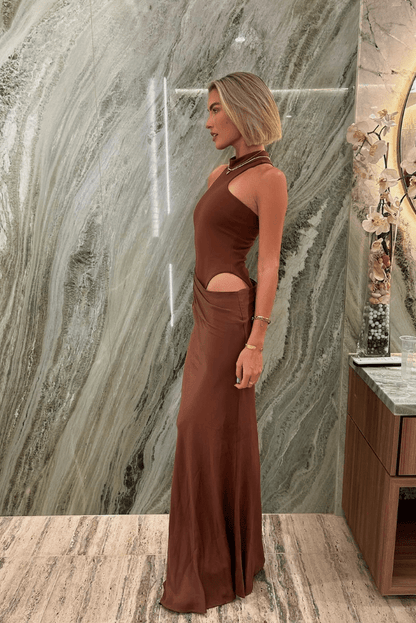 Faye | Asymmetrical Maxi Dress