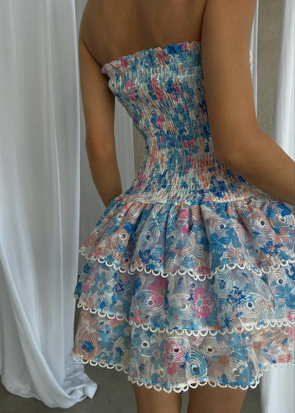 Kaylee | Strapless Floral Dress