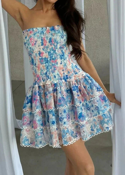 Kaylee | Strapless Floral Dress