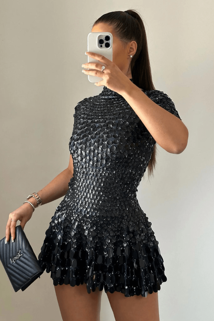 Lennie | High Neck Mini Dress