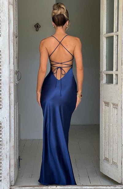 Natalie | Satin Maxi Dress