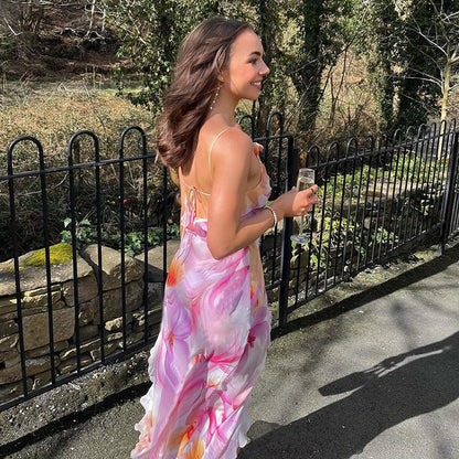 Nylah | Floral Ruffle Maxi Dress