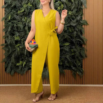 Ines | Elegant V-neck jumpsuit